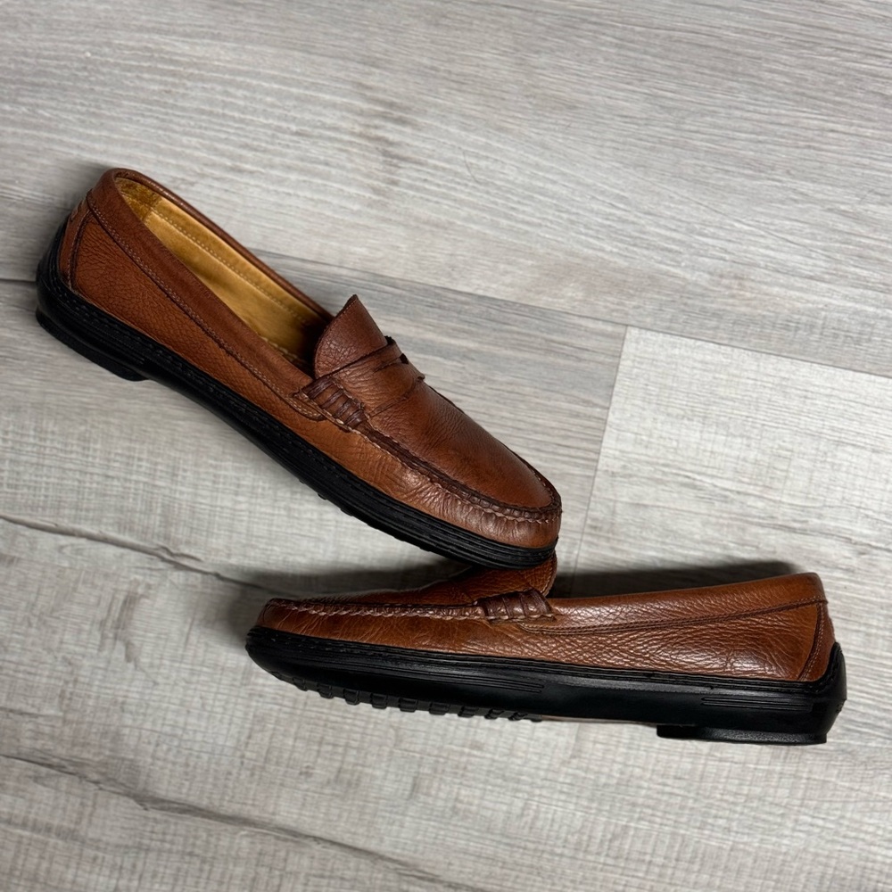 Peter Millar - Driver Penny Loafers in Whiskey - Picture 4 of 7